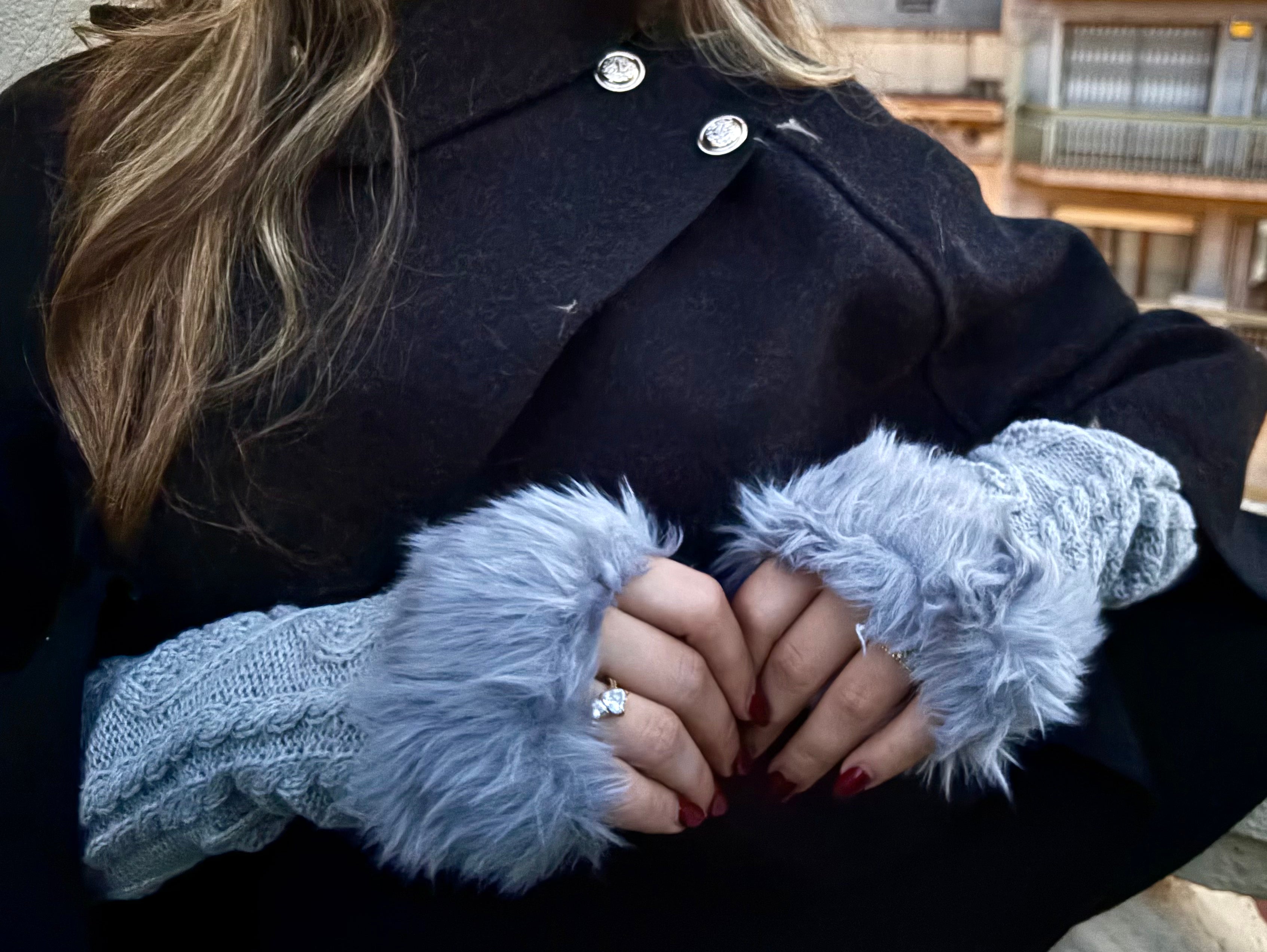 Mitaines avec fourrure